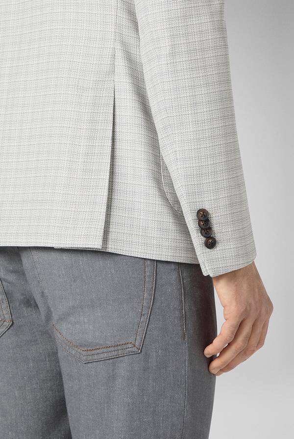 Pull Pal Zileri Giacca Effortless con motivo micro check Sconto