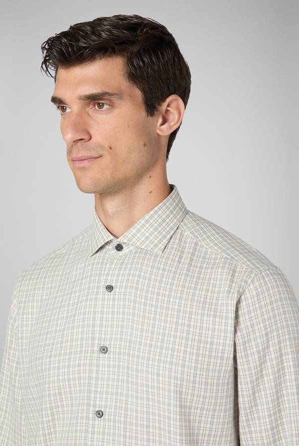 Pull Pal Zileri Camicia in flanella di cotone Vendita Economica
