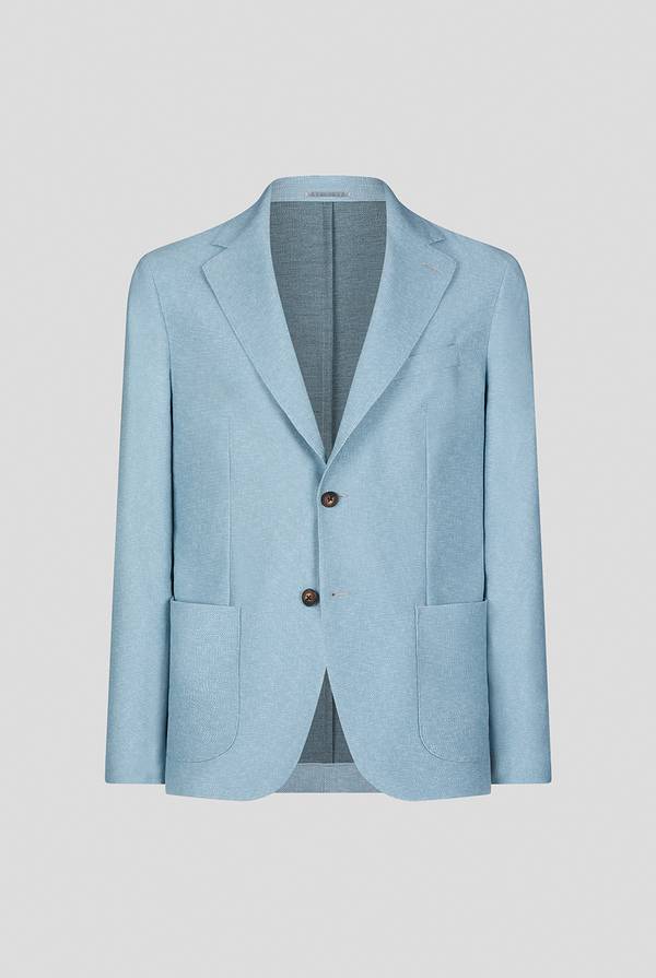 Pull Pal Zileri Giacca Effortless in jersey stampato Italy