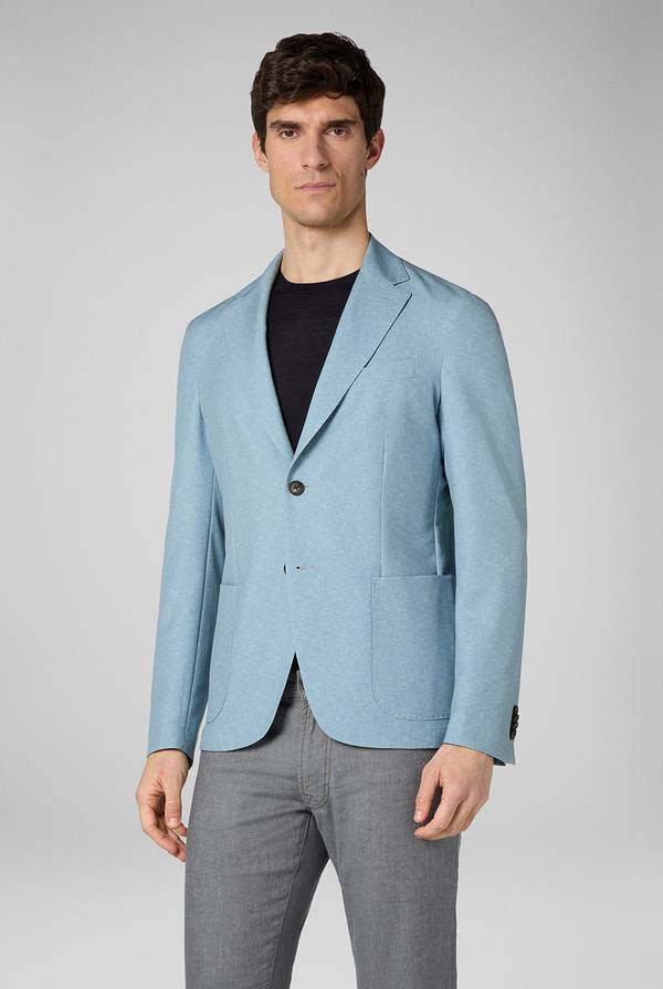 Pull Pal Zileri Giacca Effortless in jersey stampato Italy