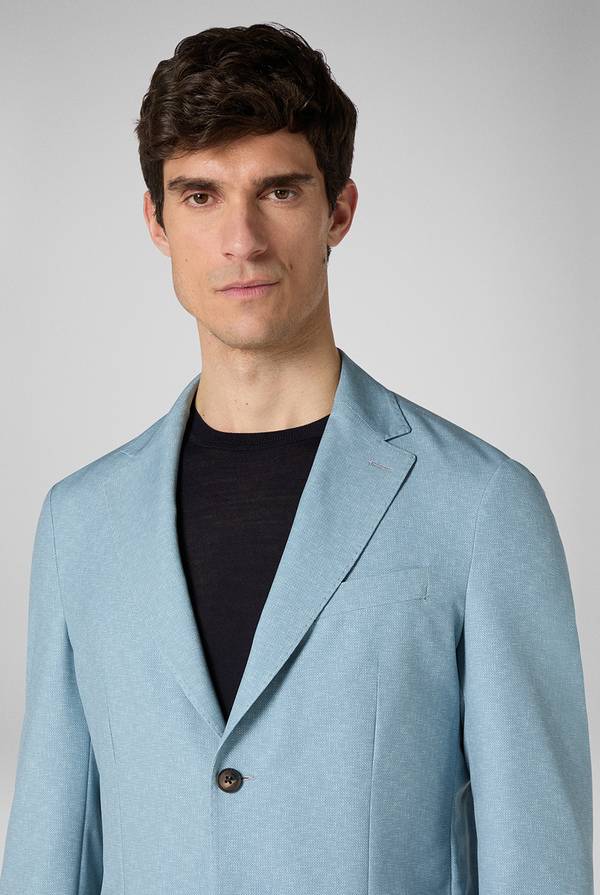 Pull Pal Zileri Giacca Effortless in jersey stampato Italy