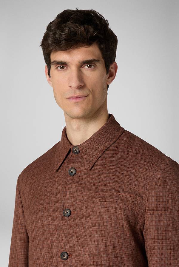 Pull Pal Zileri Giacca camicia con motivo micro check Qualità