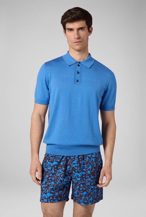Pull Pal Zileri Polo in maglia di lana e seta Vendita Economica
