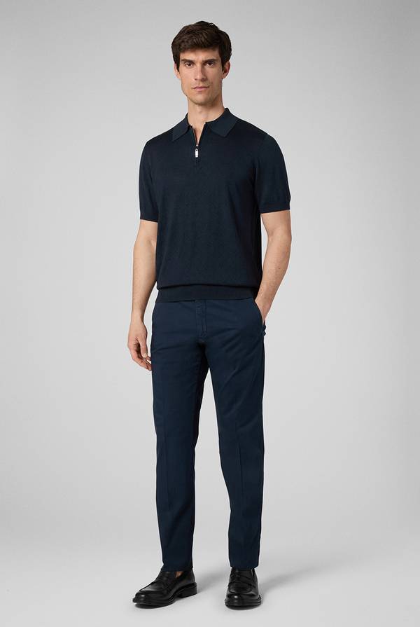 Pull Pal Zileri Polo jacquard con monogramma pz I Più Venduti