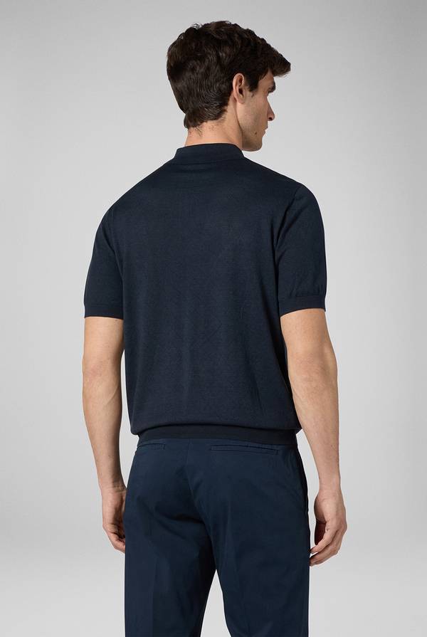 Pull Pal Zileri Polo jacquard con monogramma pz I Più Venduti