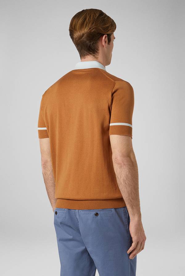 Pull Pal Zileri Polo in maglia con dettagli a contrasto Vendite Flash