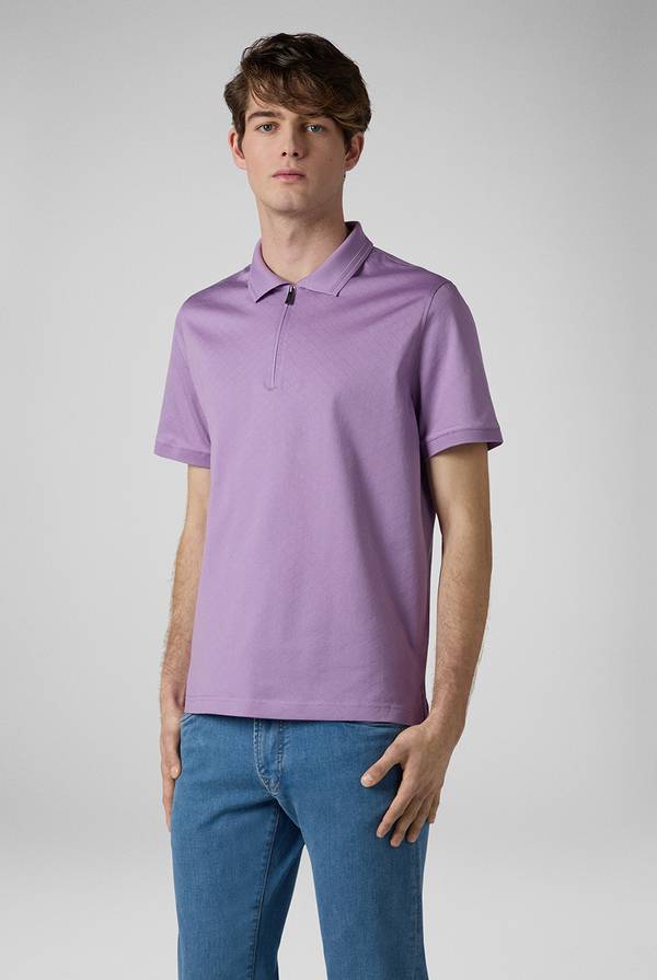 Pull Pal Zileri Polo con monogramma allover Negozio