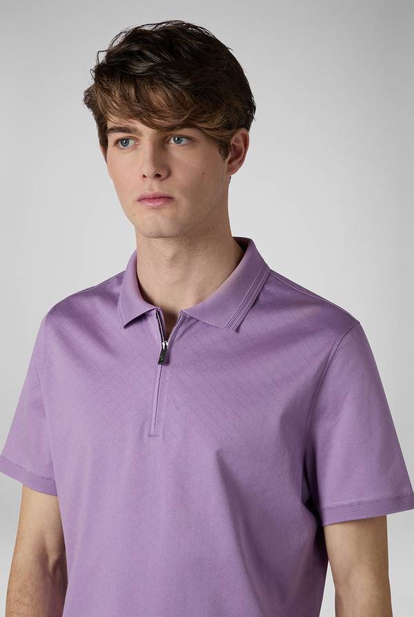 Pull Pal Zileri Polo con monogramma allover Negozio