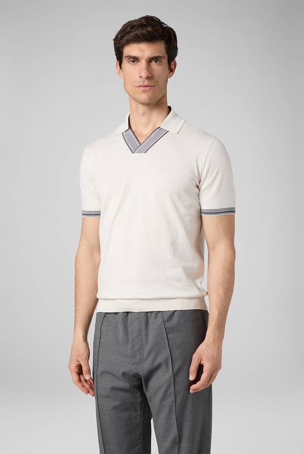 Pull Pal Zileri Polo con finiture millerighe 2025