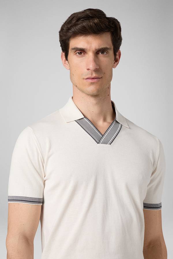 Pull Pal Zileri Polo con finiture millerighe 2025