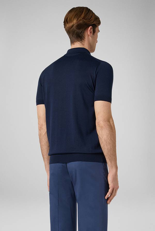 Pull Pal Zileri Polo in maglia di seta e cotone Italy