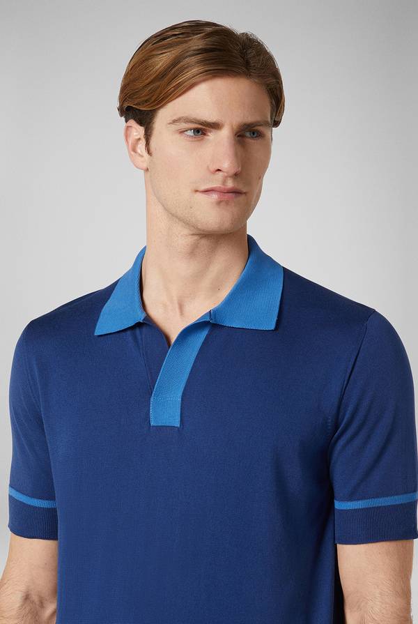 Pull Pal Zileri Polo in maglia con dettagli a contrasto Italia