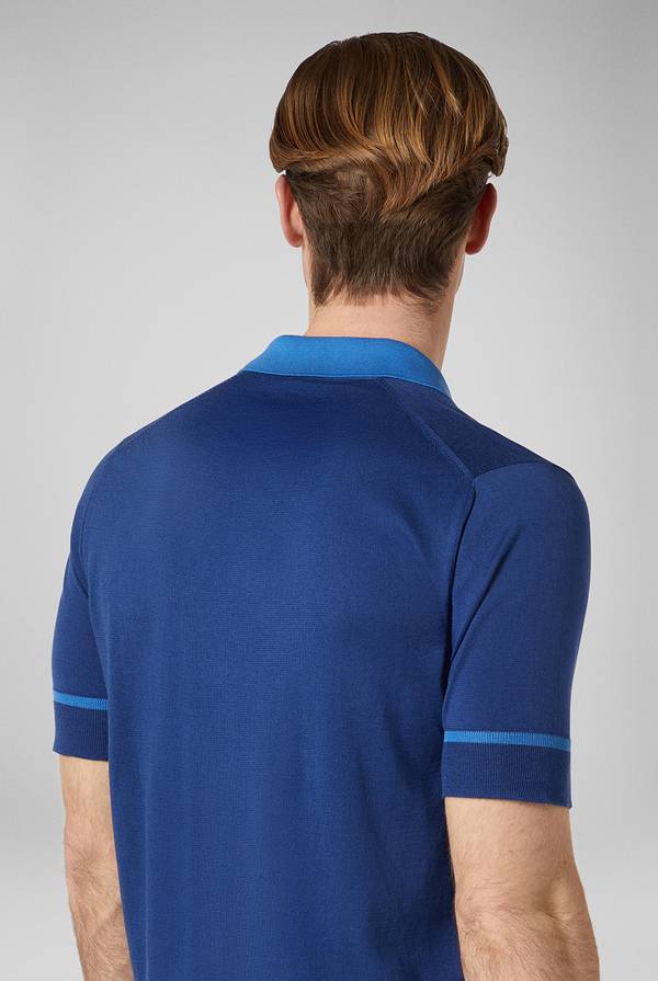 Pull Pal Zileri Polo in maglia con dettagli a contrasto Italia