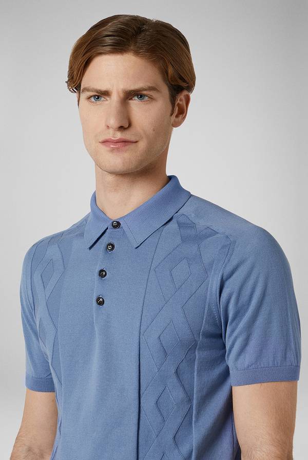 Pull Pal Zileri Polo in maglia con calati In Linea