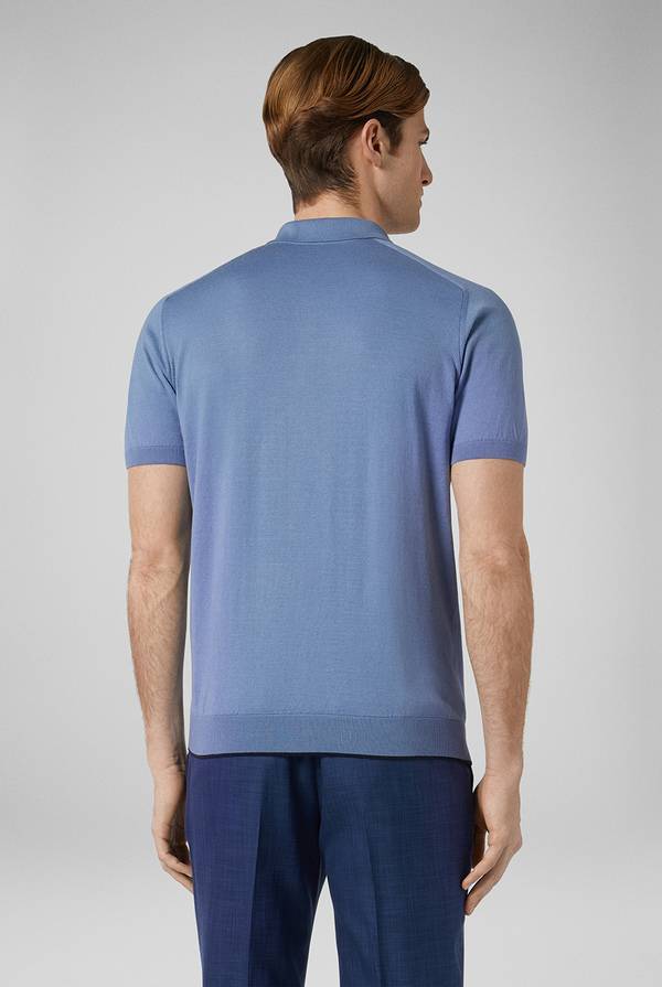 Pull Pal Zileri Polo in maglia con calati In Linea