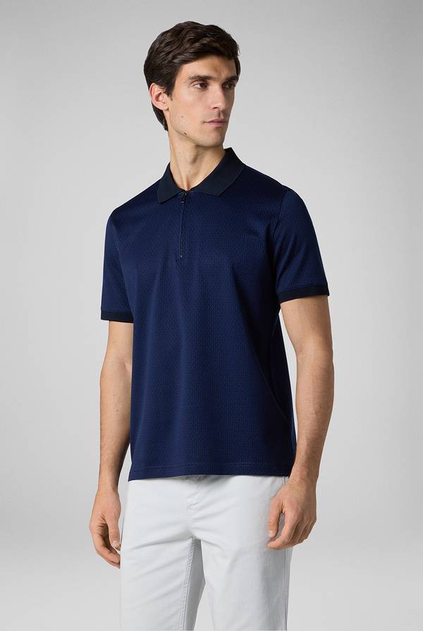 Pull Pal Zileri Polo a zip in cotone mercerizzato Qualità