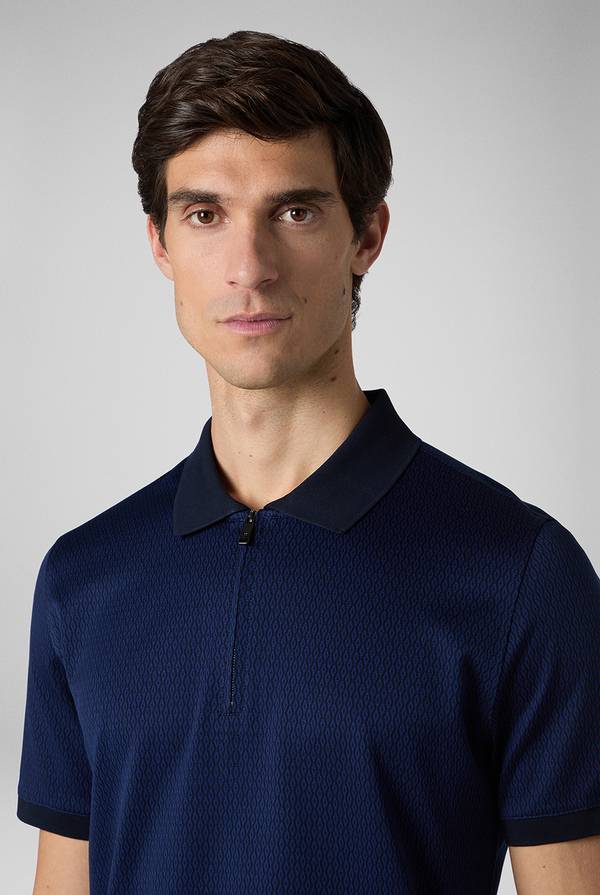 Pull Pal Zileri Polo a zip in cotone mercerizzato Qualità