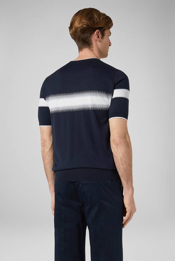 Pull Pal Zileri Maglia girocollo in seta e cotone Spedizione Gratuita
