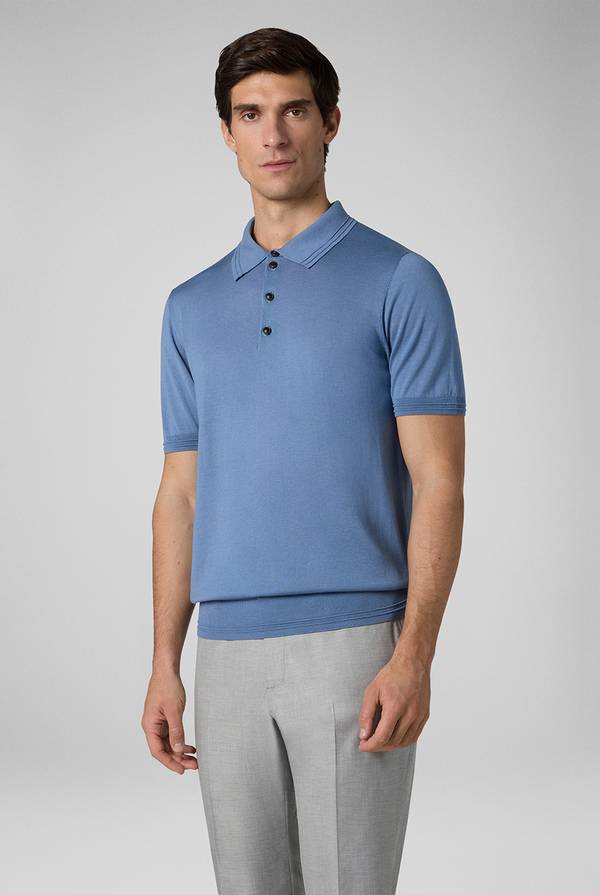Pull Pal Zileri Polo in cotone e tencel Negozi Online