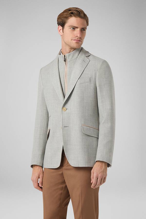 Pull Pal Zileri Giacca Scooter con dettagli in camoscio Sottocosto