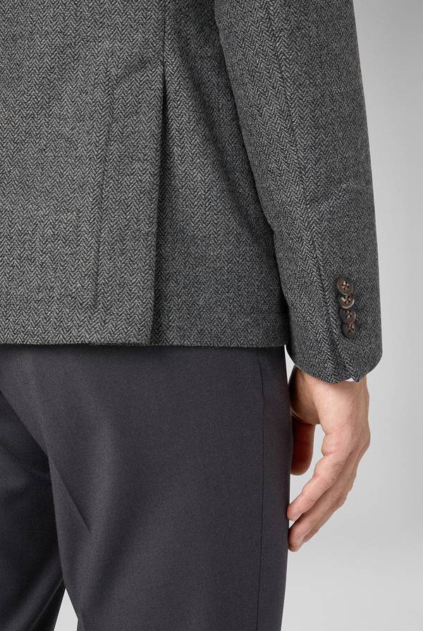Pull Pal Zileri Giacca in lana tecnica con motivo spina di pesce Economico