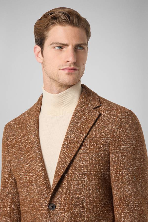 Pull Pal Zileri Giacca in lana e seta con micro pattern Online
