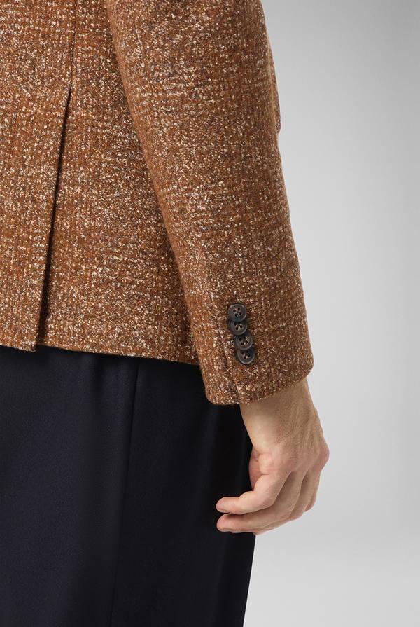 Pull Pal Zileri Giacca in lana e seta con micro pattern Online