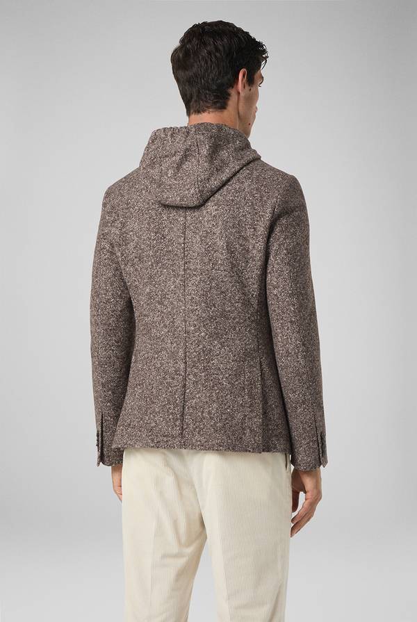 Pull Pal Zileri Giacca in lana tecnica con pettorina e cappuccio removibili Outlet