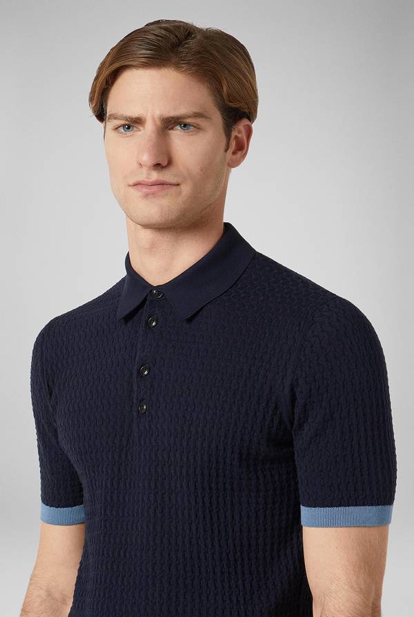 Pull Pal Zileri Polo con cuciture 3D Nuova