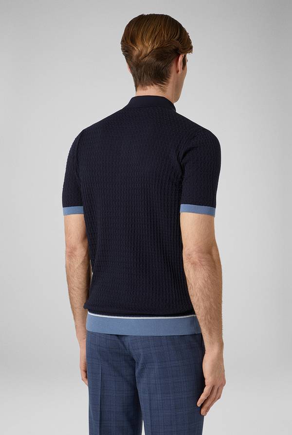 Pull Pal Zileri Polo con cuciture 3D Nuova