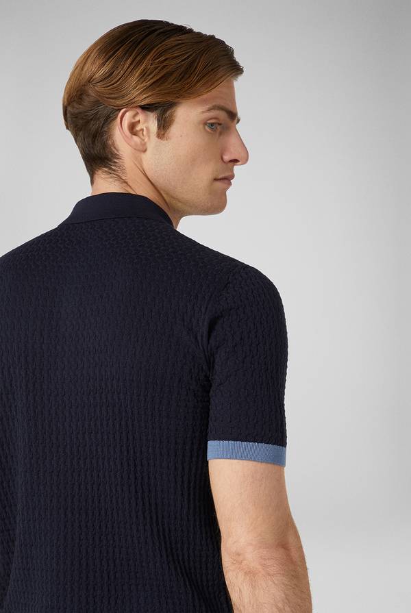 Pull Pal Zileri Polo con cuciture 3D Nuova