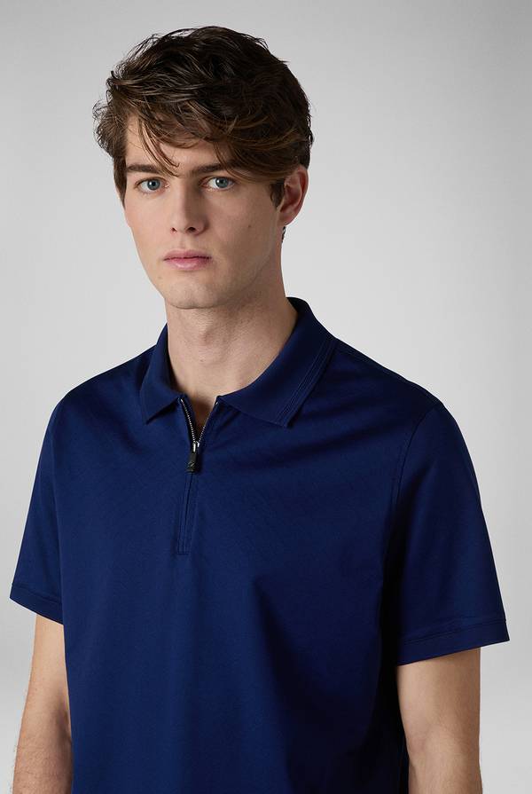 Pull Pal Zileri Polo con monogramma allover Nuovo