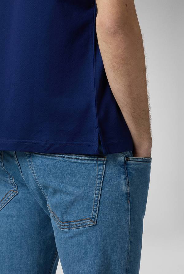 Pull Pal Zileri Polo con monogramma allover Nuovo