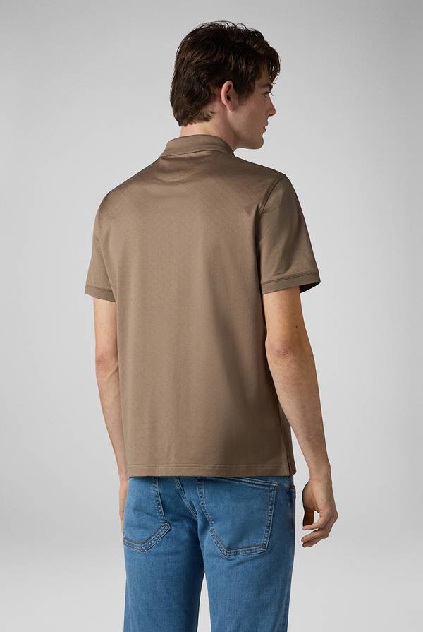 Pull Pal Zileri Polo con monogramma allover Qualità