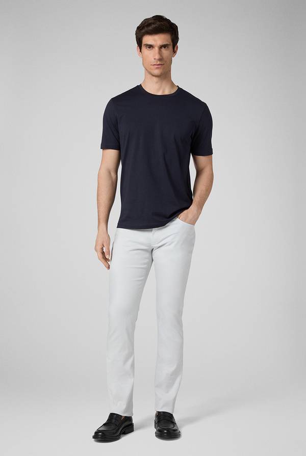 Pull Pal Zileri T-Shirt in cotone nel colore blu navy Spedizione Gratuita