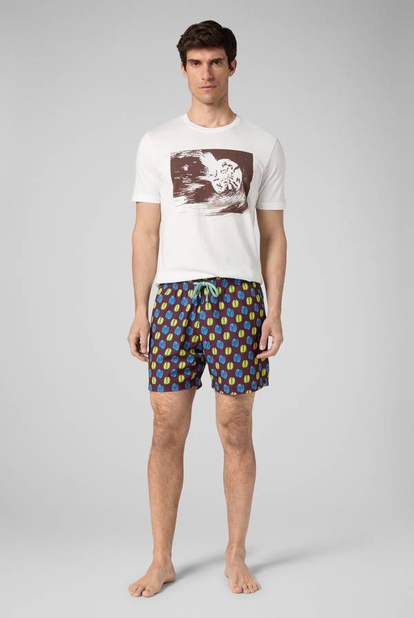 Pull Pal Zileri tshirt in cotone con stampa astratta Qualità Garantita