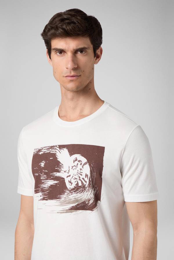 Pull Pal Zileri tshirt in cotone con stampa astratta Qualità Garantita