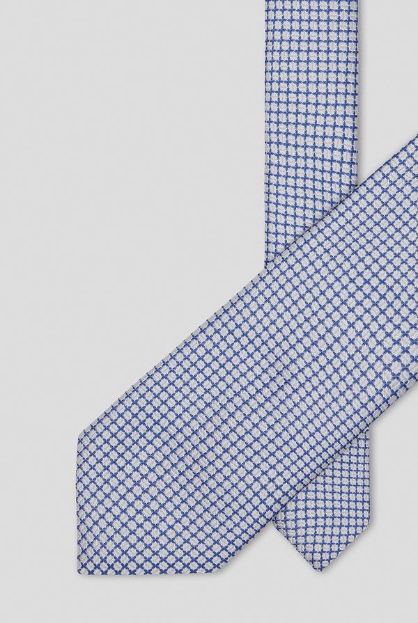 Pull Pal Zileri Cravatta con micro lavorazione jacquard nei toni dell'azzurro Offerte