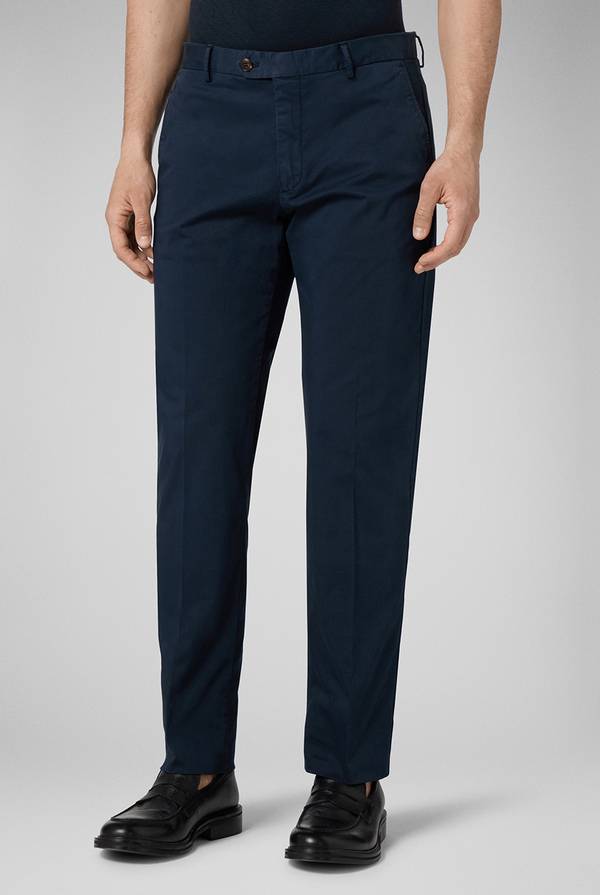 Pull Pal Zileri Chino in cotone stretch tinto in capo Moda