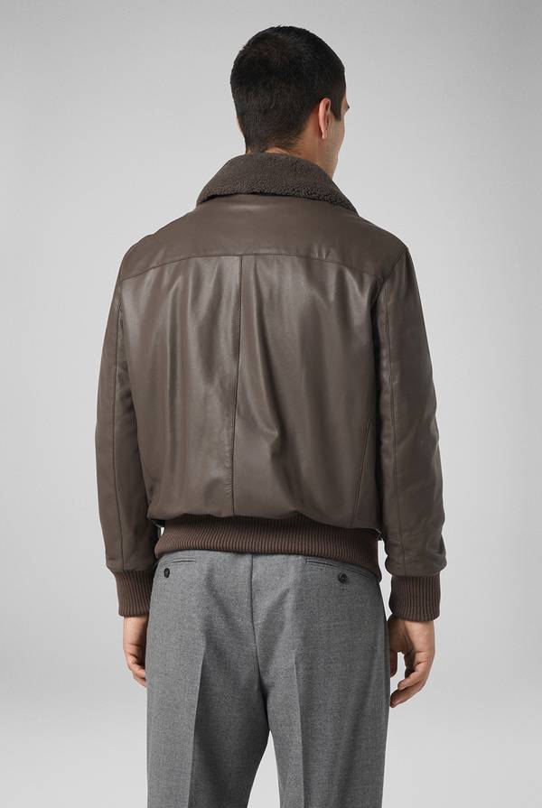 Pull Pal Zileri Bomber in pelle modello Aviator Consegna Veloce