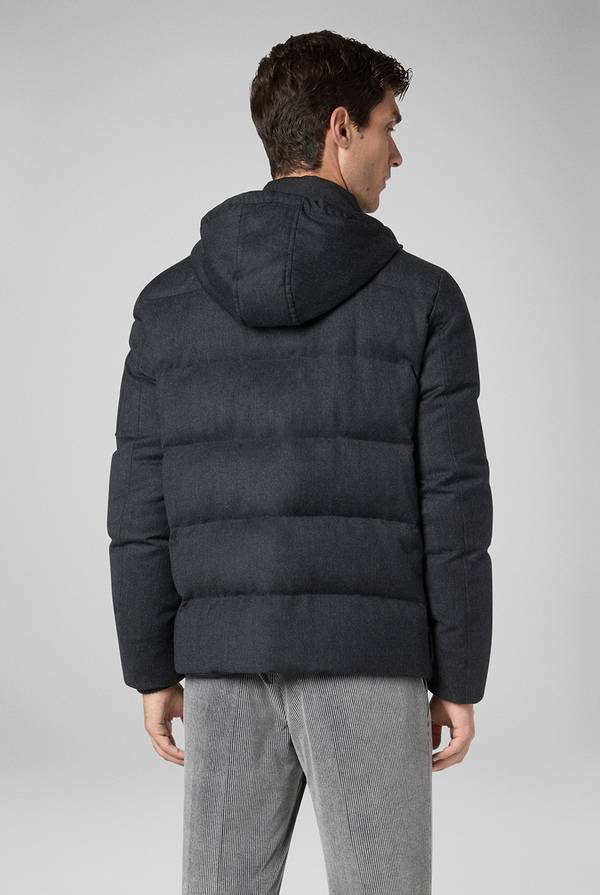 Pull Pal Zileri Bomber in pura lana con cappuccio removibile Novità