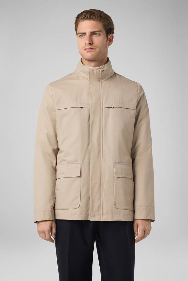 Pull Pal Zileri Oyster Field Jacket in cotone tecnico idro repellente Presa