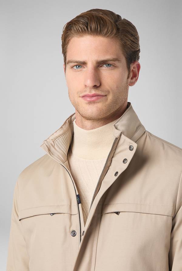 Pull Pal Zileri Oyster Field Jacket in cotone tecnico idro repellente Presa