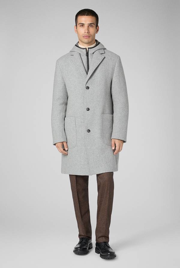 Pull Pal Zileri Car coat reversibile con dettagli in pelle Offerta