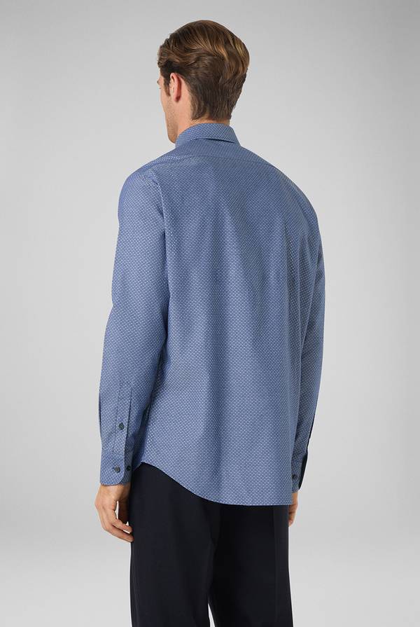 Pull Pal Zileri Camicia micro jacquard con collo Torino Saldi Di Fabbrica