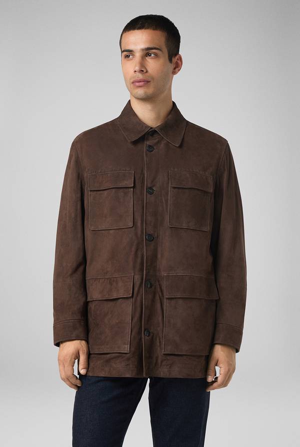 Pull Pal Zileri Field Jacket in camoscio Negozio