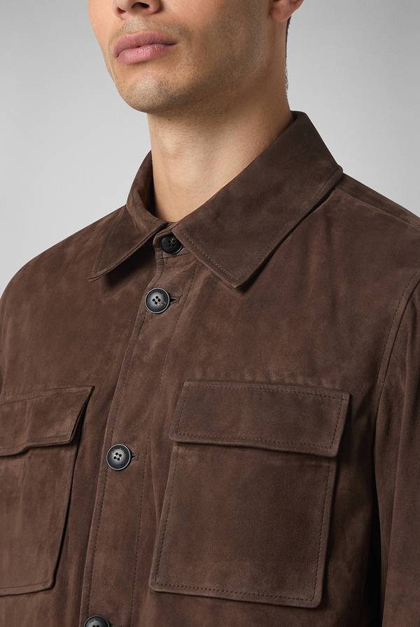 Pull Pal Zileri Field Jacket in camoscio Negozio