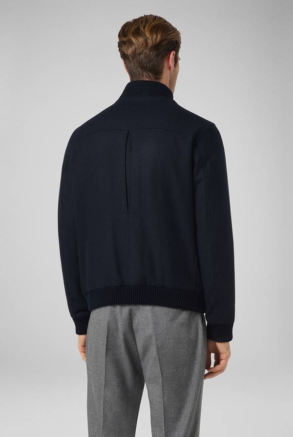 Pull Pal Zileri Blouson in lana blu navy 2025