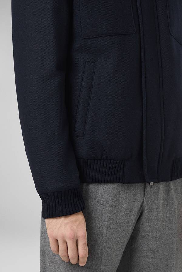 Pull Pal Zileri Blouson in lana blu navy 2025