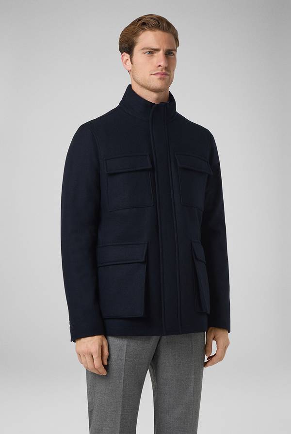 Pull Pal Zileri Field Jacket in lana tecnica resistente all'acqua Italy
